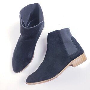 LFL by Lust for Life Women's Chelsea Ankle Boot Bootie 9 Black Fabric Pull On